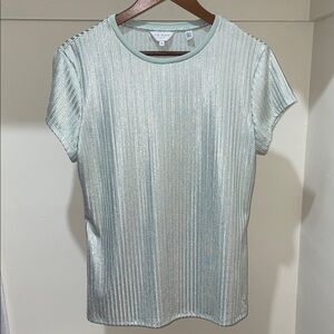Ted Baker London Mint Green Shimmer Short Sleeve Tee
